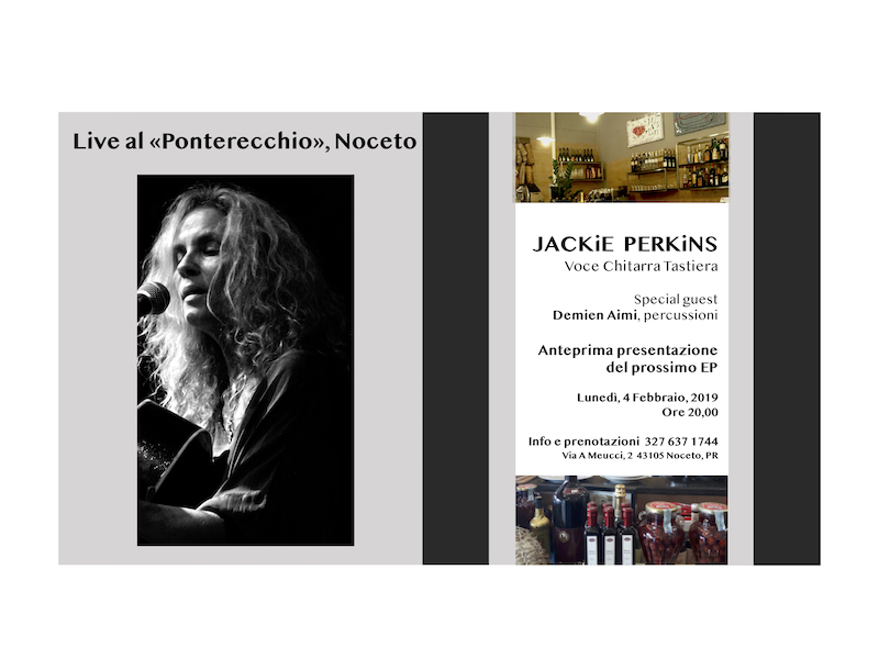 Jackie Perkins Live al “Ponterecchio”